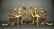 Pair of French Louis XV Style Gilt Bronze Chenets - 2