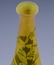 SIGNED GALLE CAMEO CUT ART GLASS FLOWER PATTERN VASE - 8