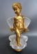 19th C. Figural Bronze & Crystal Baccarat Garniture Set - 5