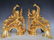 Pair of Louis XV Style GIlt Bronze Figural Chenets