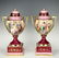 19th C. Pair of Royal Vienna Hand Painted Vases