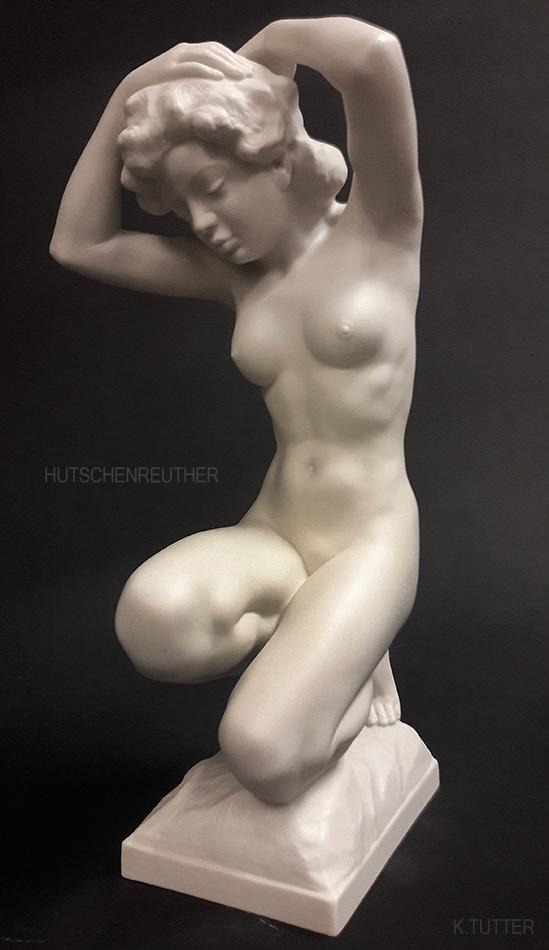 Rare "After The Bath" Porcelain Statue K.Tutter Signed (1 of 20)