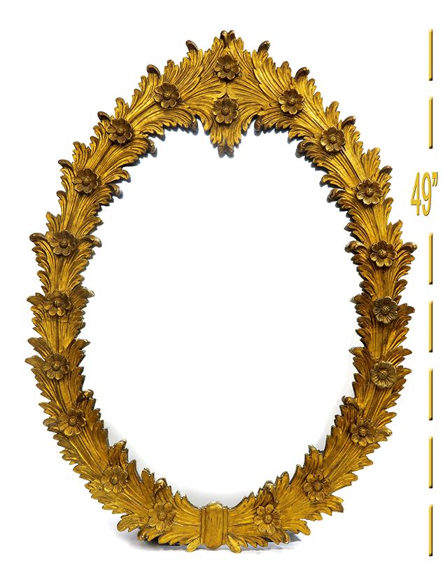 19th C. Gilt-wood Carved Mirror (1 of 2)