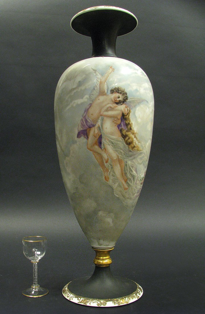 19th C. Large French Limoges William Guerin Vase (1 of 1)