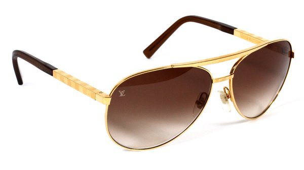 LOUIS VUITTON \'ATTITUDE\' AVIATOR SUNGLASSES (1 of 3)