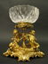 19th C. Henri Picard Bronze Crystal Centerpiece