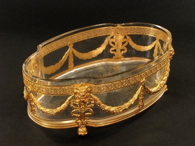 19TH C. Ormolu Mounted Baccarat Crystal Bowl (1 of 4)
