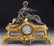 Large 19th. C Bronze and Sevres Style Mantle Clock