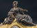 Large 19th. C Bronze and Sevres Style Mantle Clock - 7