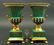 Pair of Hand Painted Paris Porcelain Urns - 2