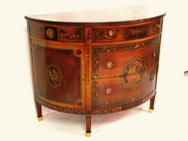 19th C. Demi Lune Commode (1 of 5)