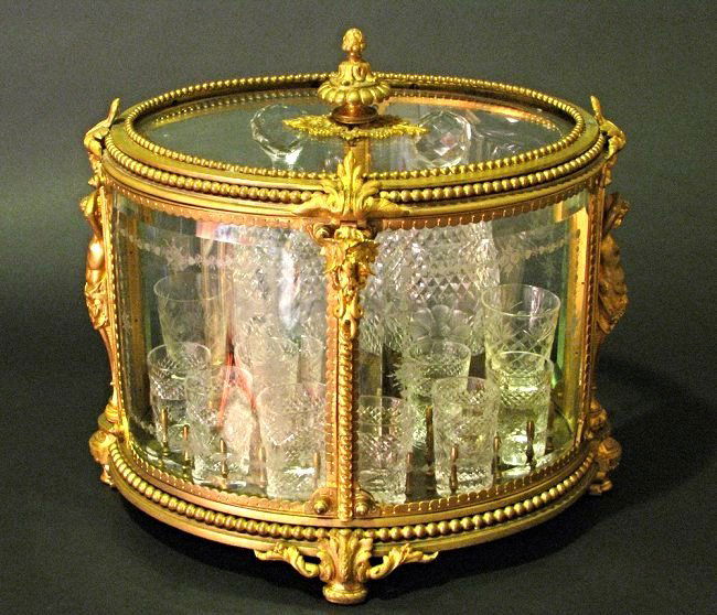 Magnificent 19th C. Baccarat Tantalus / Liquor set (1 of 8)