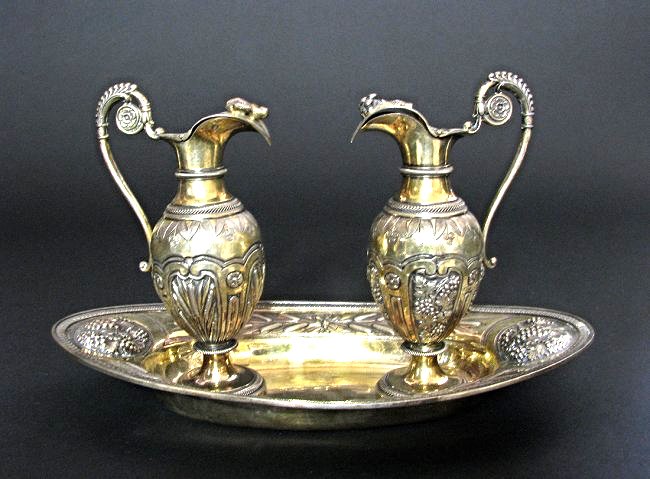 French Vermeil (Silver Gilt )Cruet set circa 1830 (1 of 9)