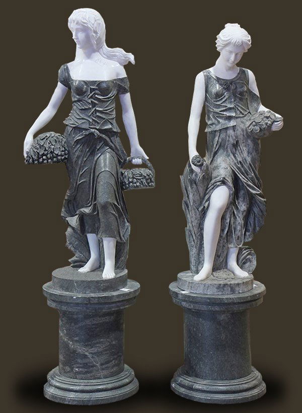 Continental style carved marble sculptures (1 of 1)