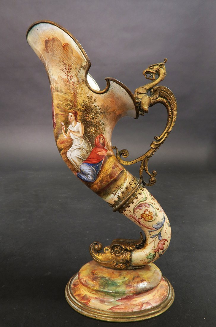 Viennese Silver & Enamel Miniature Cornucopia (1 of 5)