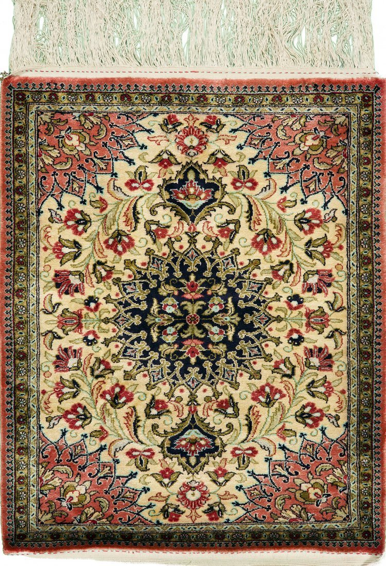 Persian Qom 100% Silk Size 2'x3' EXQUISITE (1 of 3)