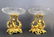 Pair of 19th C. Figural Bronze & Baccarat Tazze - 4