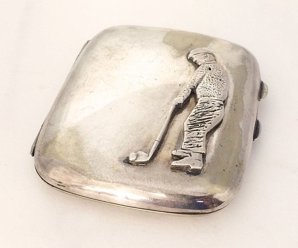 English Sterling Silver Cigarette Box (1 of 3)