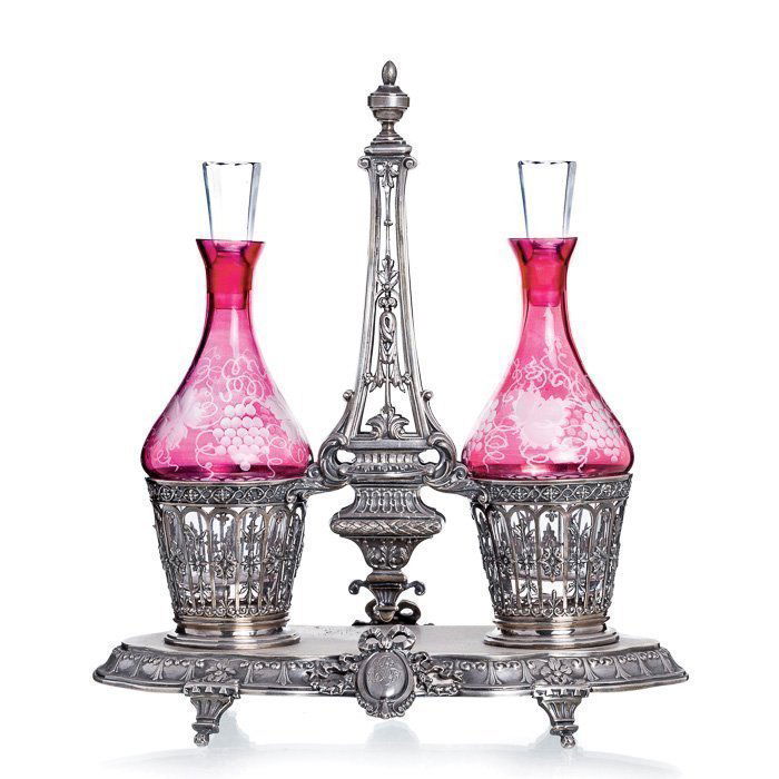French silver cruet glass (1 of 1)