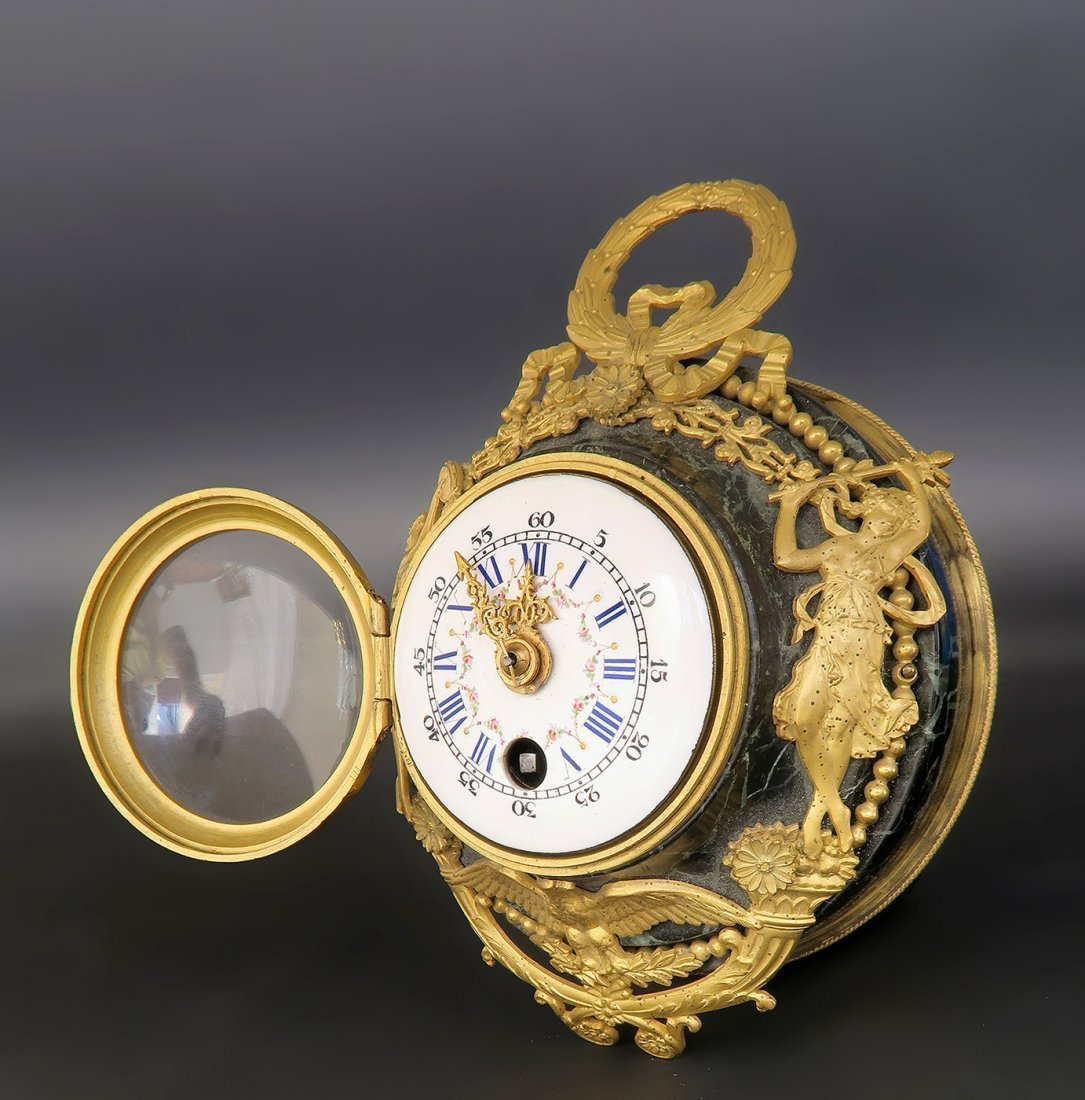19th C. French Bronze & Marble Travel Clock (1 of 4)