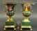 Pair of Hand Painted Paris Porcelain Urns - 2