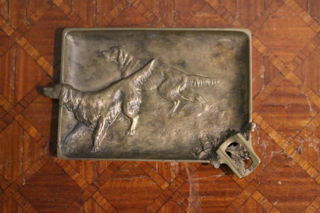 Art deco bronze ashtray (1 of 2)