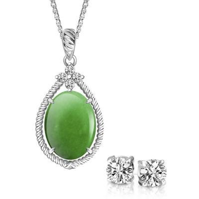 IMPERIAL Grace Burmese Jade Pendant (1 of 5)