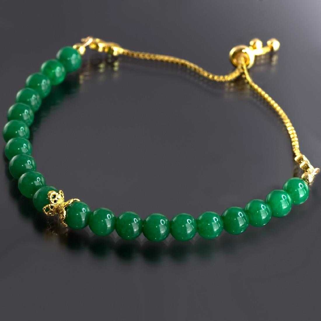 Adjustable Imperial Green Jade Bracelet