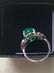 Burmese Green Jade and 925 Sterling Silver Ring - 2
