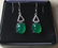 Burmese Green Jade and 925 Sterling Silver Earrings