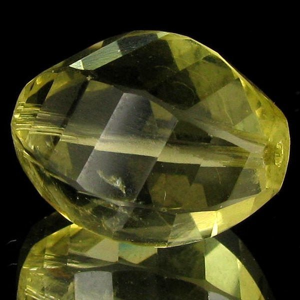 16.5ct Lemon Citrine Bead: Excellent specimen; well colored and drilled. Donated by a gem collector.