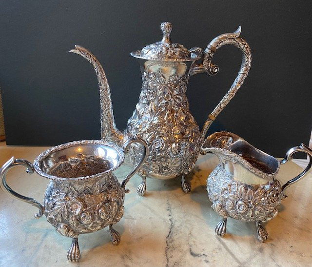 Baltimore Rose Sterling Silver Tea Service (1 of 5)