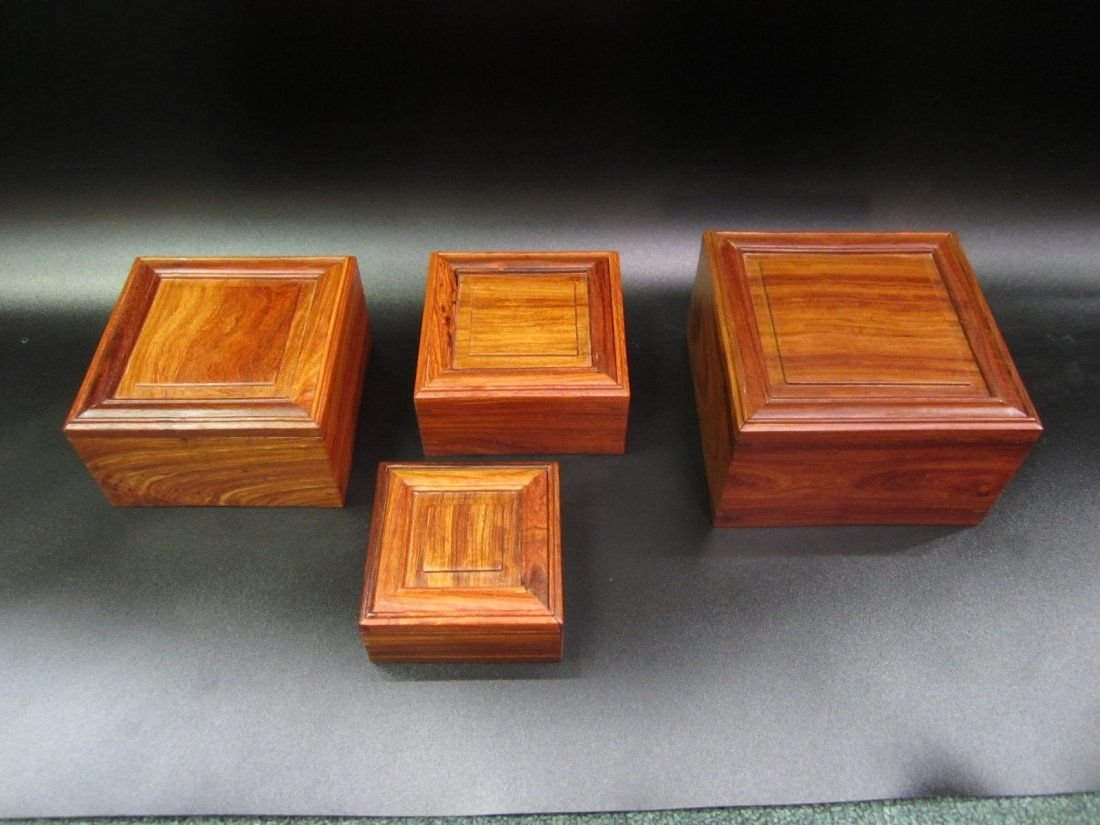 Set of Four High Quality Rosewood Boxes (1 of 4)