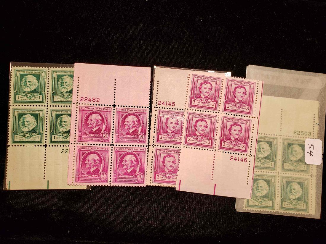 US MINT POSTAGE STAMPS MINT PLATE BLOCKS (1 of 1)