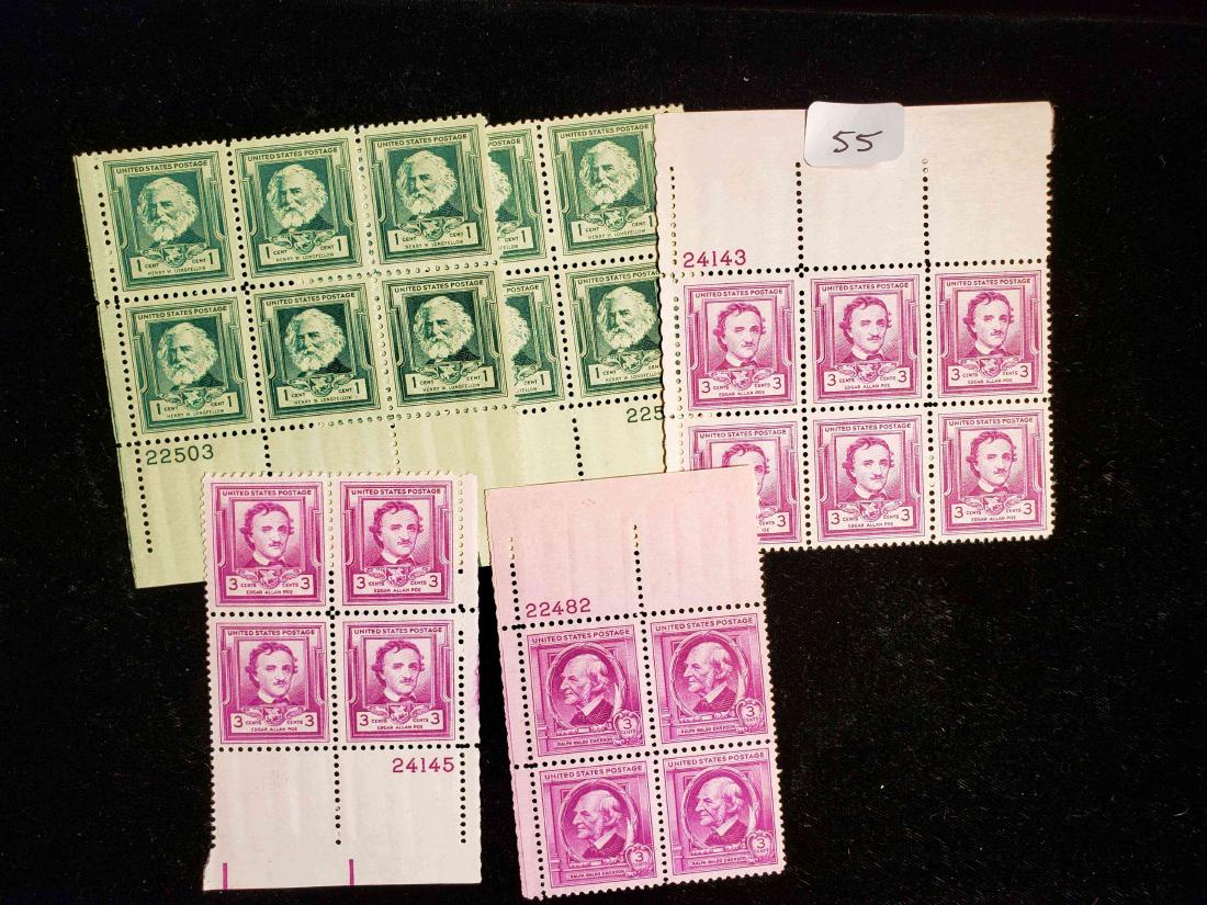 US MINT POSTAGE STAMPS MINT PLATE BLOCKS (1 of 1)