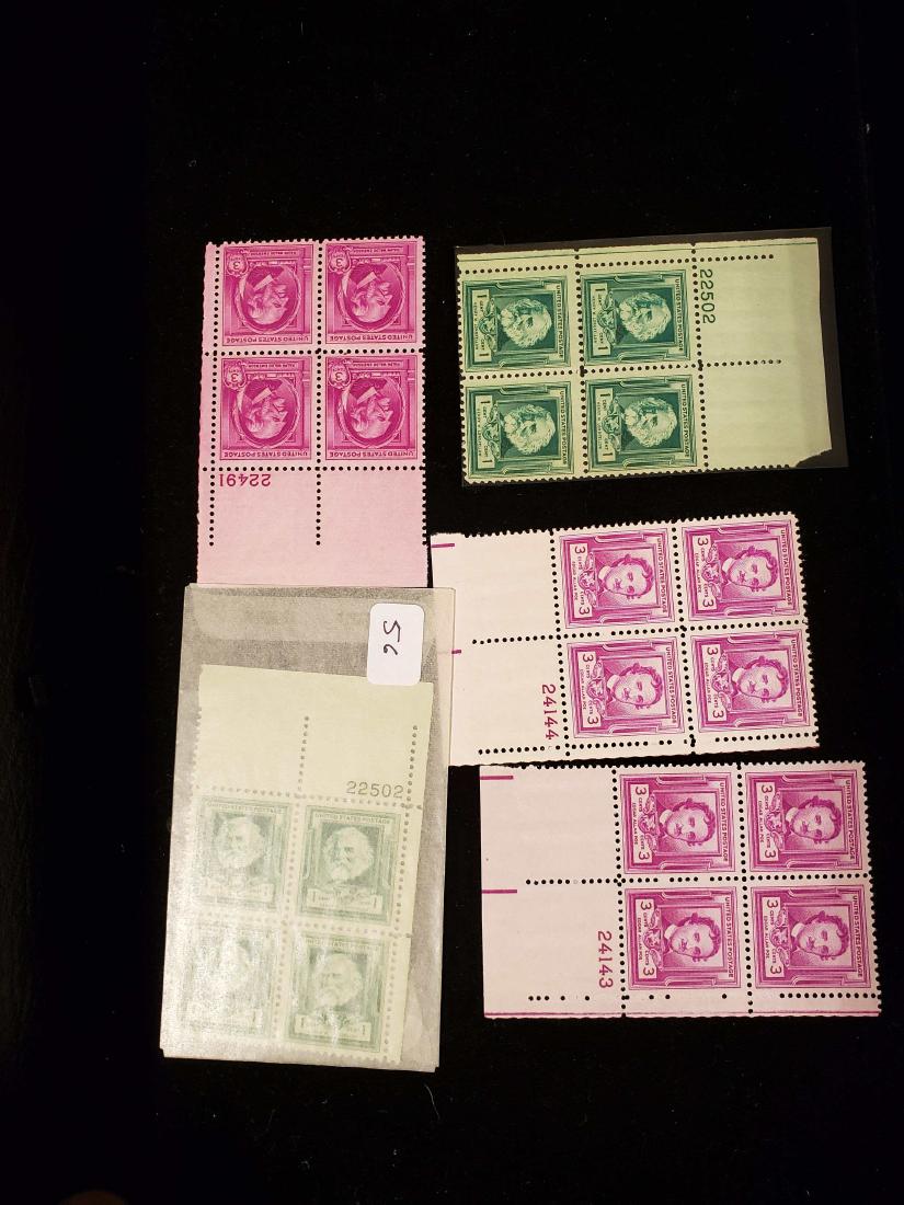 US MINT POSTAGE STAMPS MINT PLATE BLOCKS (1 of 1)