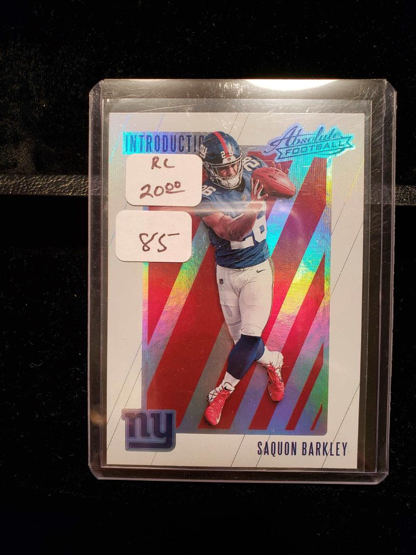 SAQUON BARKLEY 2018 ABSOLUTE INTRODUCTIONS ROOKIE (1 of 1)
