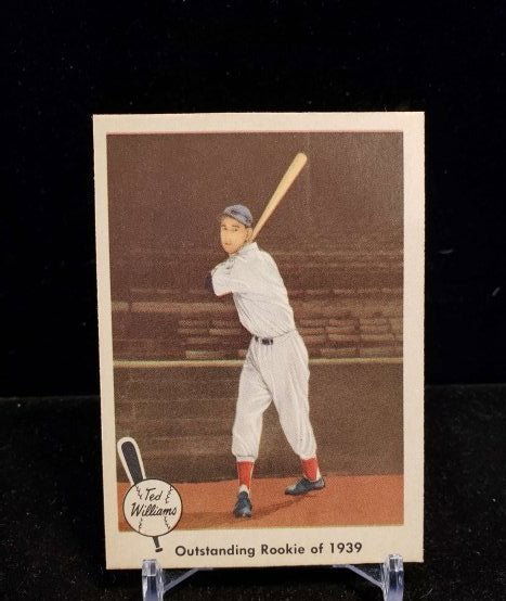 TED WILLIAMS 1959 FLEER OUTSTANDING ROOKIE OF 1939 (1 of 2)