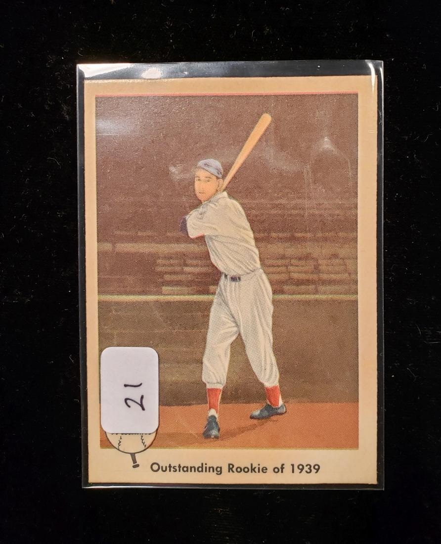 1959 FLEER BASEBALL'S GREATEST TED WILLIAMS SET BREAK: OUTSTANDING ROOKIE OF 1939 CARD #14
