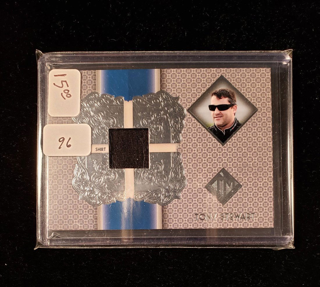 TONY STEWART NASCAR RACE USED MEMORABILIA CARD: TONY STEWART NASCAR RACE USED MEMORABILIA CARD