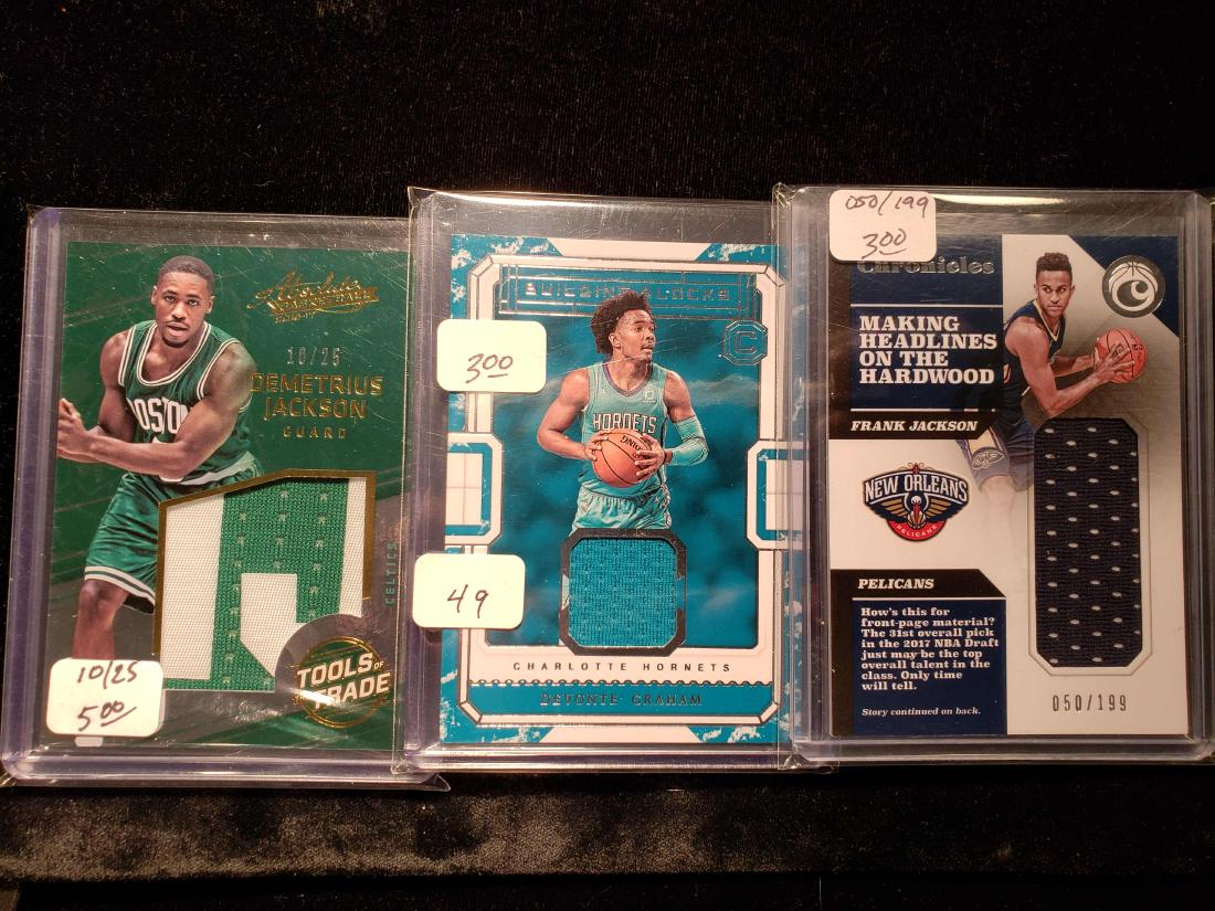 NBA BASKETBALL GAME USED JERSEY CARD (1 of 1)
