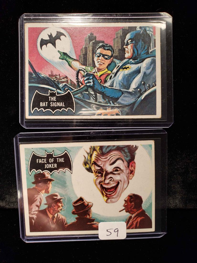 LOT OF 2 1966 BATMAN BLACK BAT SERIES TRADING CARDS (1 of 1)