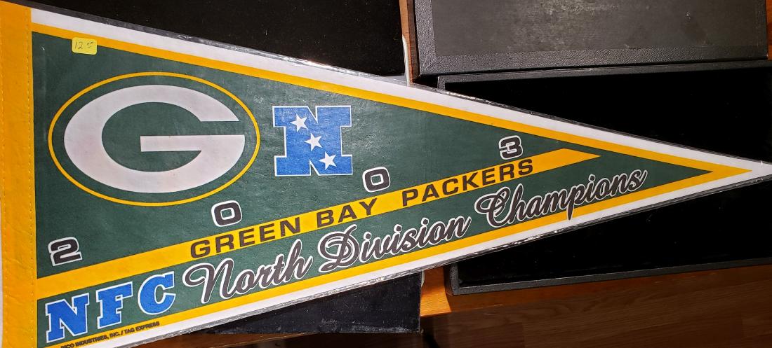 THE PACKERS OF GEEN BAY WISCONSIN 2003 NORTH DIVISION: THE PACKERS OF GEEN BAY WISCONSIN 2003 NORTH DIVISION CHAMPS SOUVENIR PENNANT