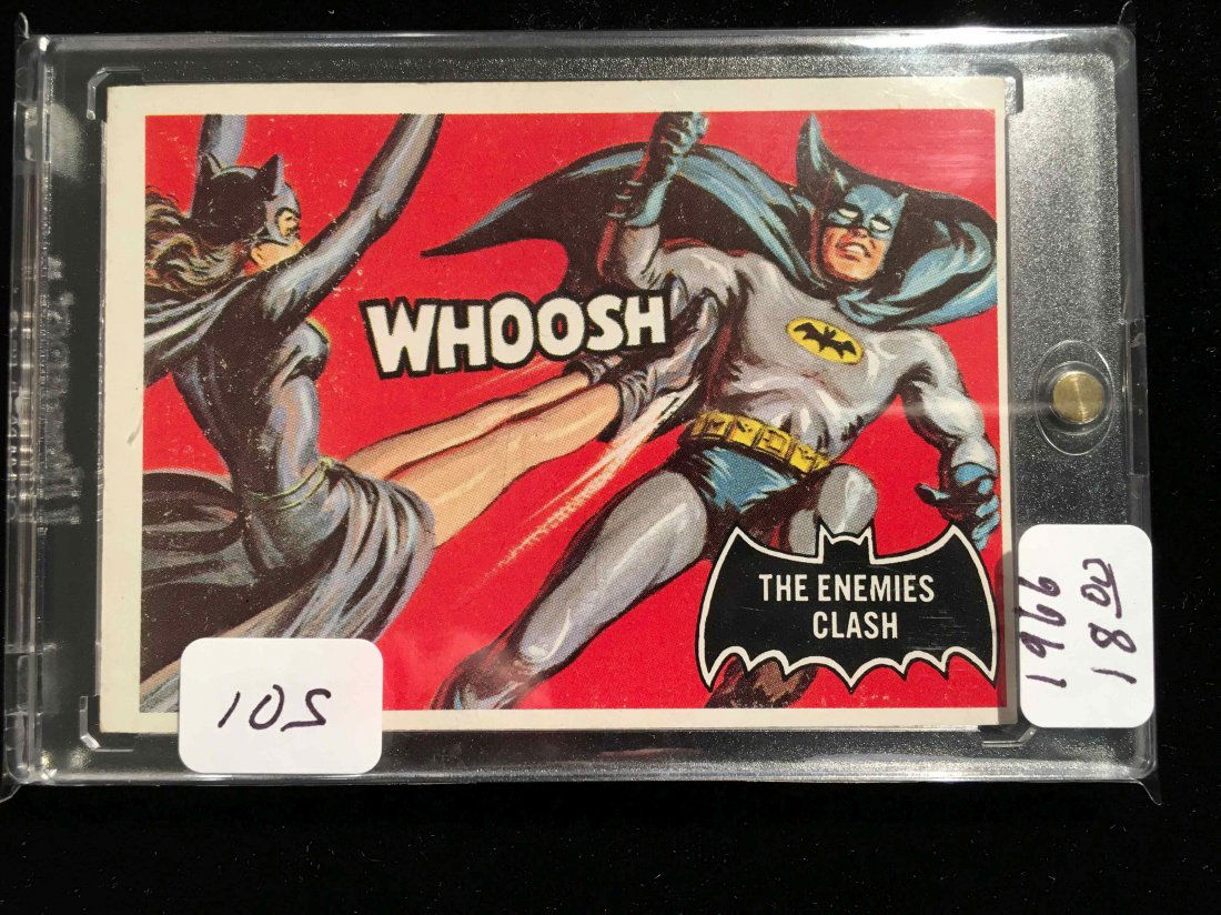 VINTAGE 1966 BATMAN TRADING CARD BLACK BAT SERIES (1 of 1)