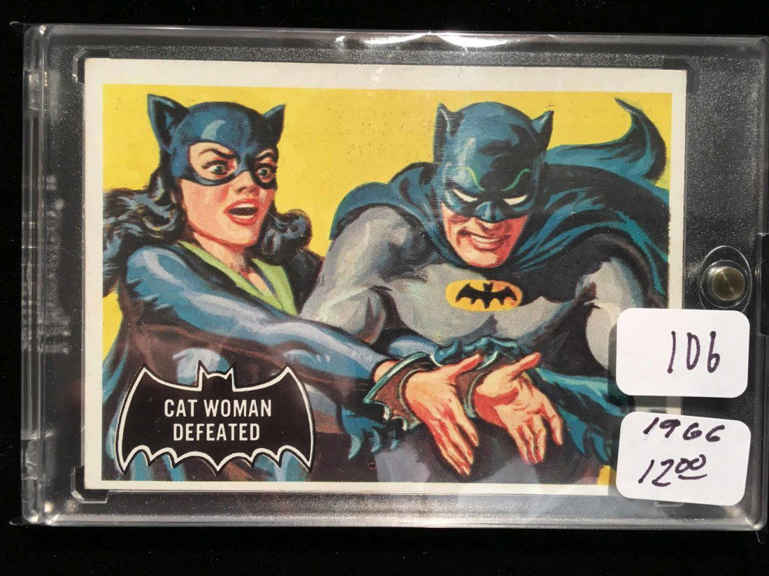 VINTAGE 1966 BATMAN TRADING CARD BLACK BAT SERIES (1 of 1)