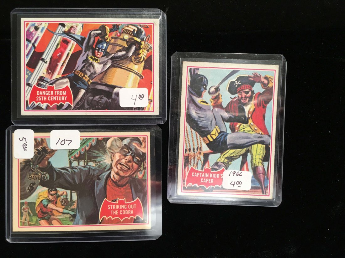 VINTAGE 1966 BATMAN TRADING CARD LOT RED BAT SERIES (1 of 1)