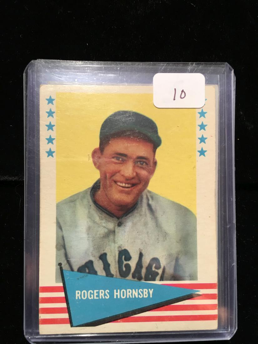 1960 FLEER BASEBALL GREATS ROGERS HORNSBY CARD #43 (1 of 1)