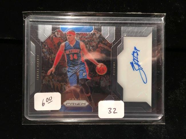 PANINI PRIZM BASKETBALL NBA AUTOGRAPHED CARD: TOBIAS HARRIS DETROIT PISTONS AUTOGRAPHED CARD