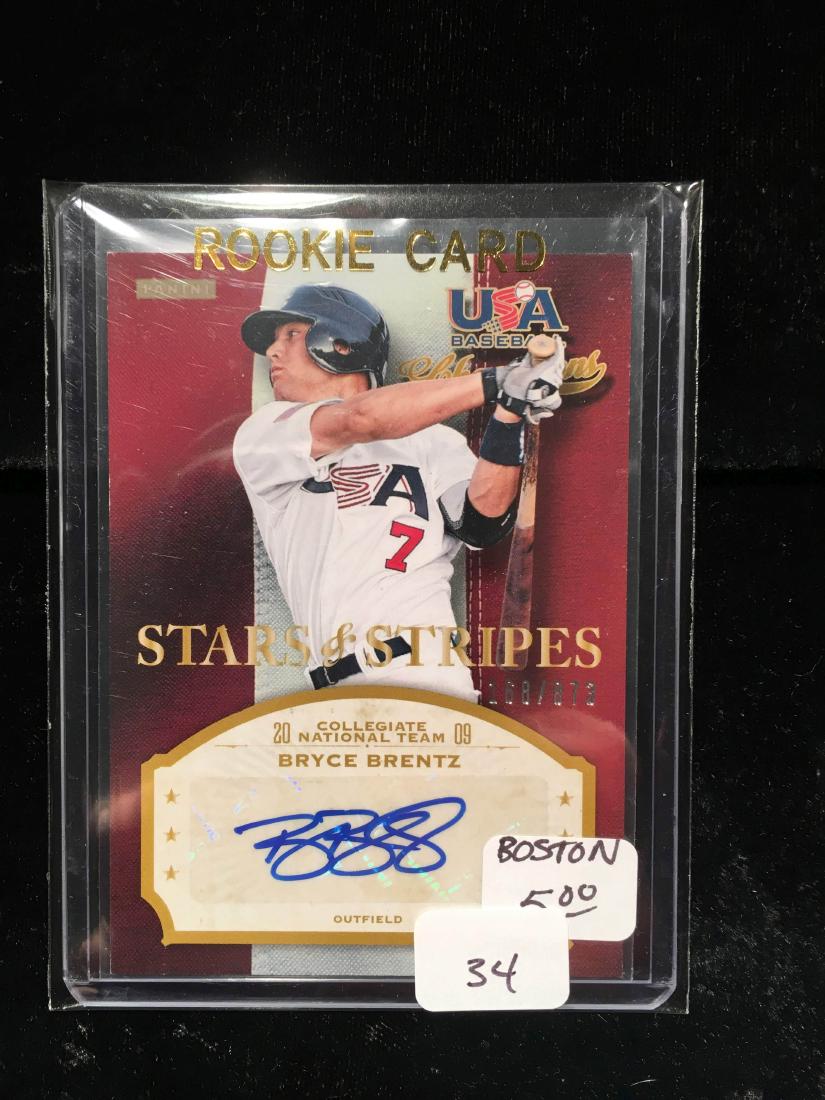 BRYCE BRENTZ TEAM USA BASEBALL SIGNATURE CARD (1 of 1)