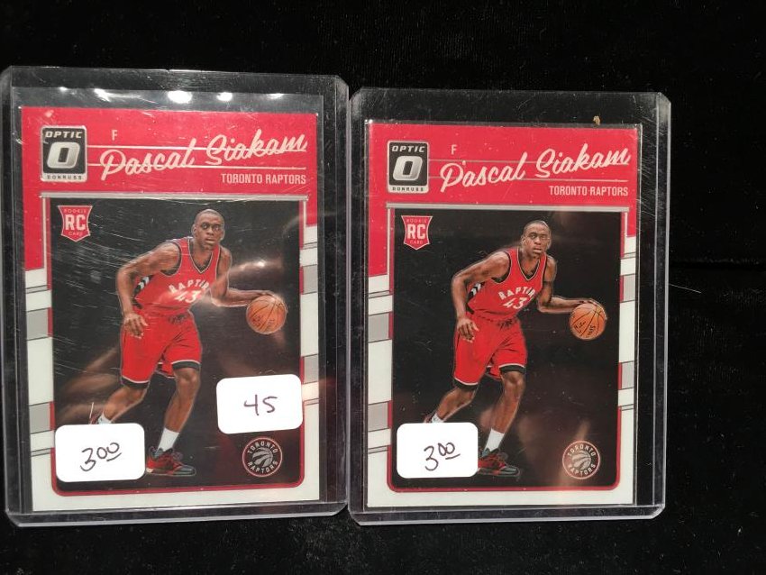 TORONTO RAPTORS PASCAL SIAKIM ROOKIE CARD LOT (1 of 1)